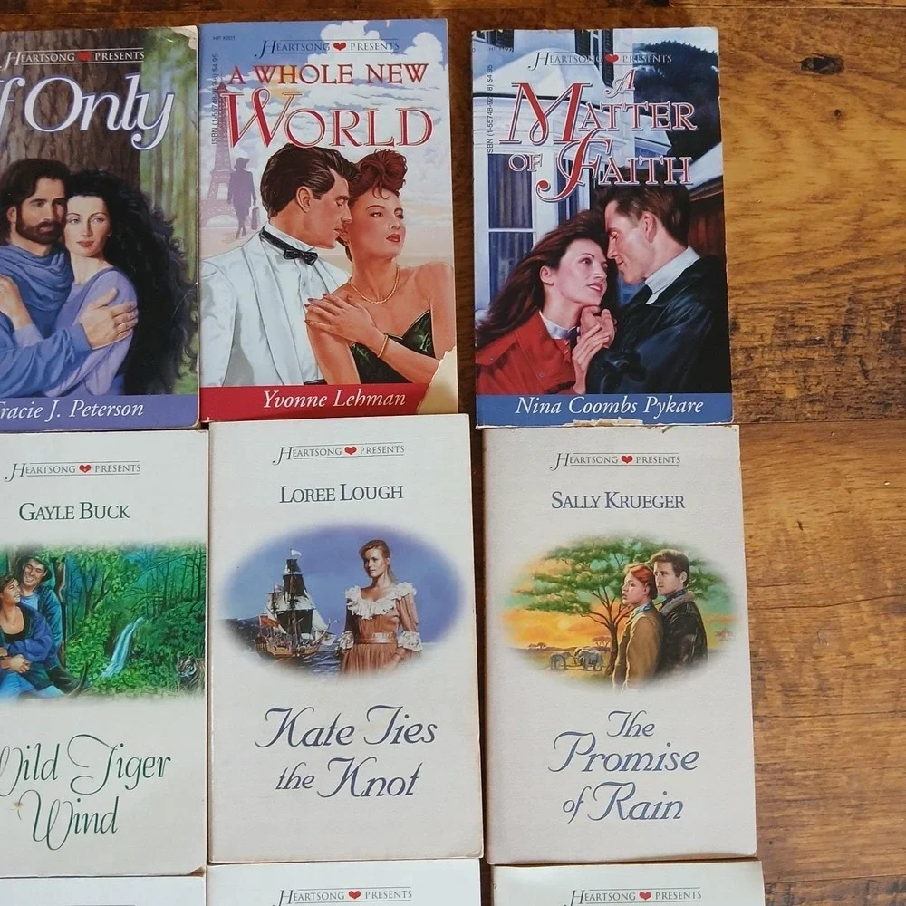 Heartsong Presents Lot Of 19 Paperback Inspirational Christian Romance Books Vtg